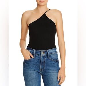 LNA Rib-knit One-shoulder Tank